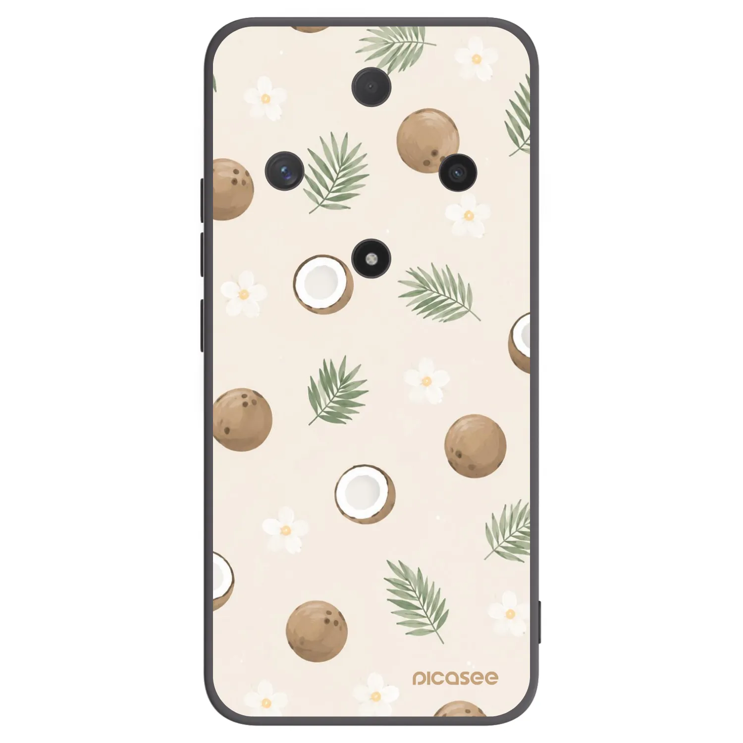 Picasee Μαύρη θήκη σιλικόνης για Honor Magic6 Lite 5G - Coconut Breeze