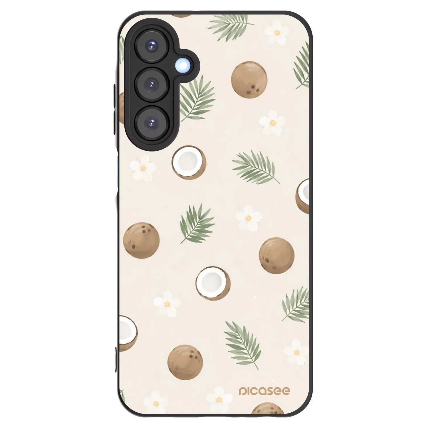 Picasee Μαύρη θήκη σιλικόνης για Samsung Galaxy A25 A256B 5G - Coconut Breeze