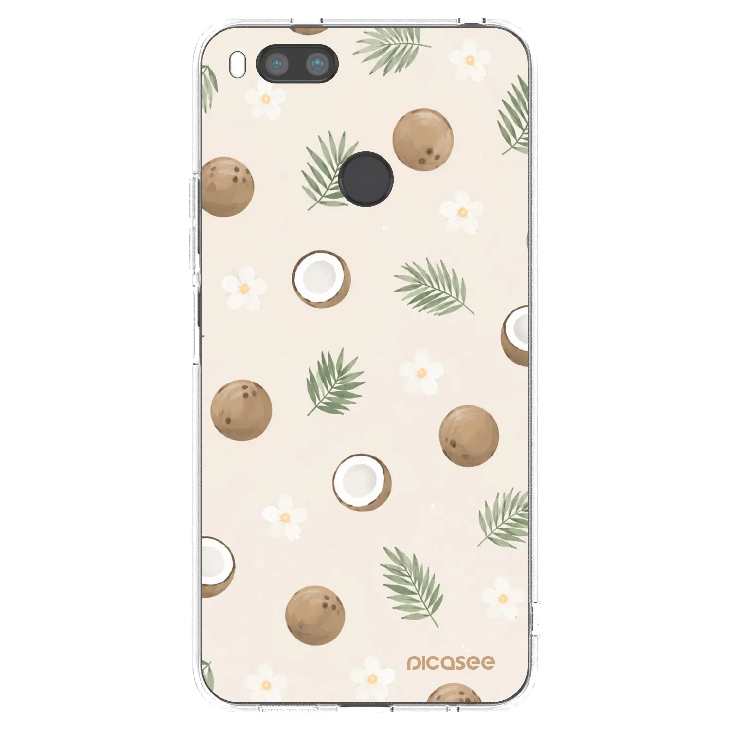 Picasee διαφανής θήκη σιλικόνης Xiaomi Mi A1 Global - Coconut Breeze