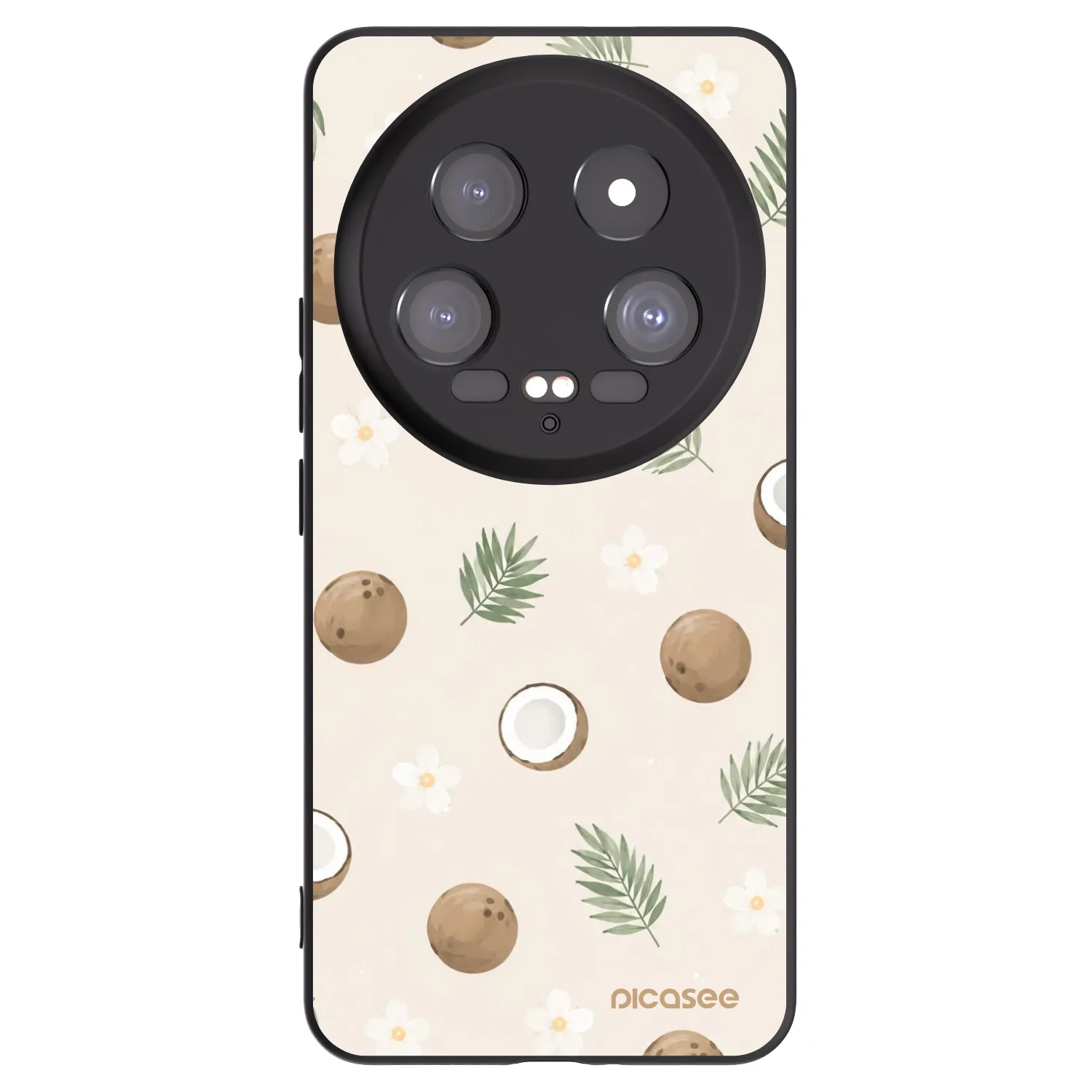 Picasee Μαύρη θήκη σιλικόνης για Xiaomi 14 Ultra - Coconut Breeze