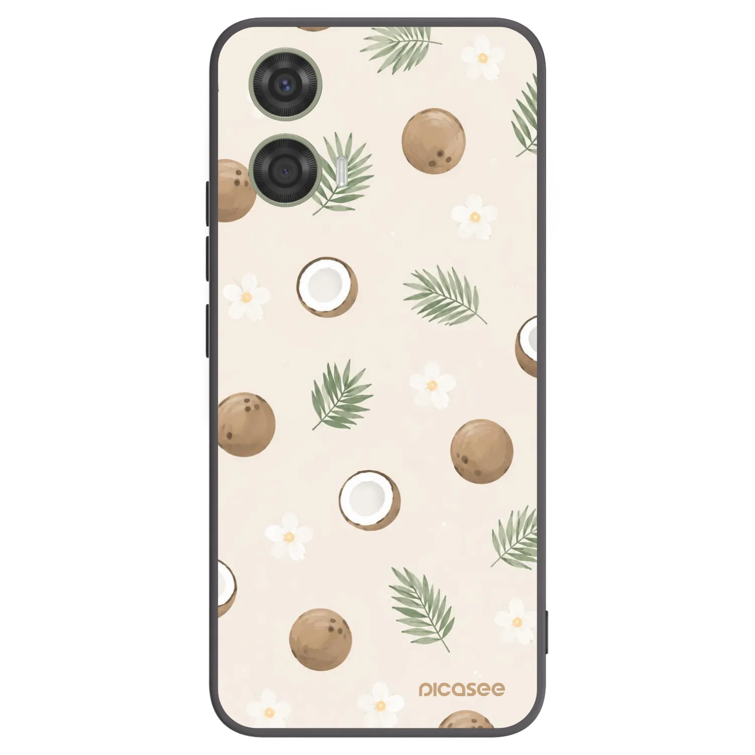 Picasee Μαύρη θήκη σιλικόνης για Motorola Moto G24 - Coconut Breeze