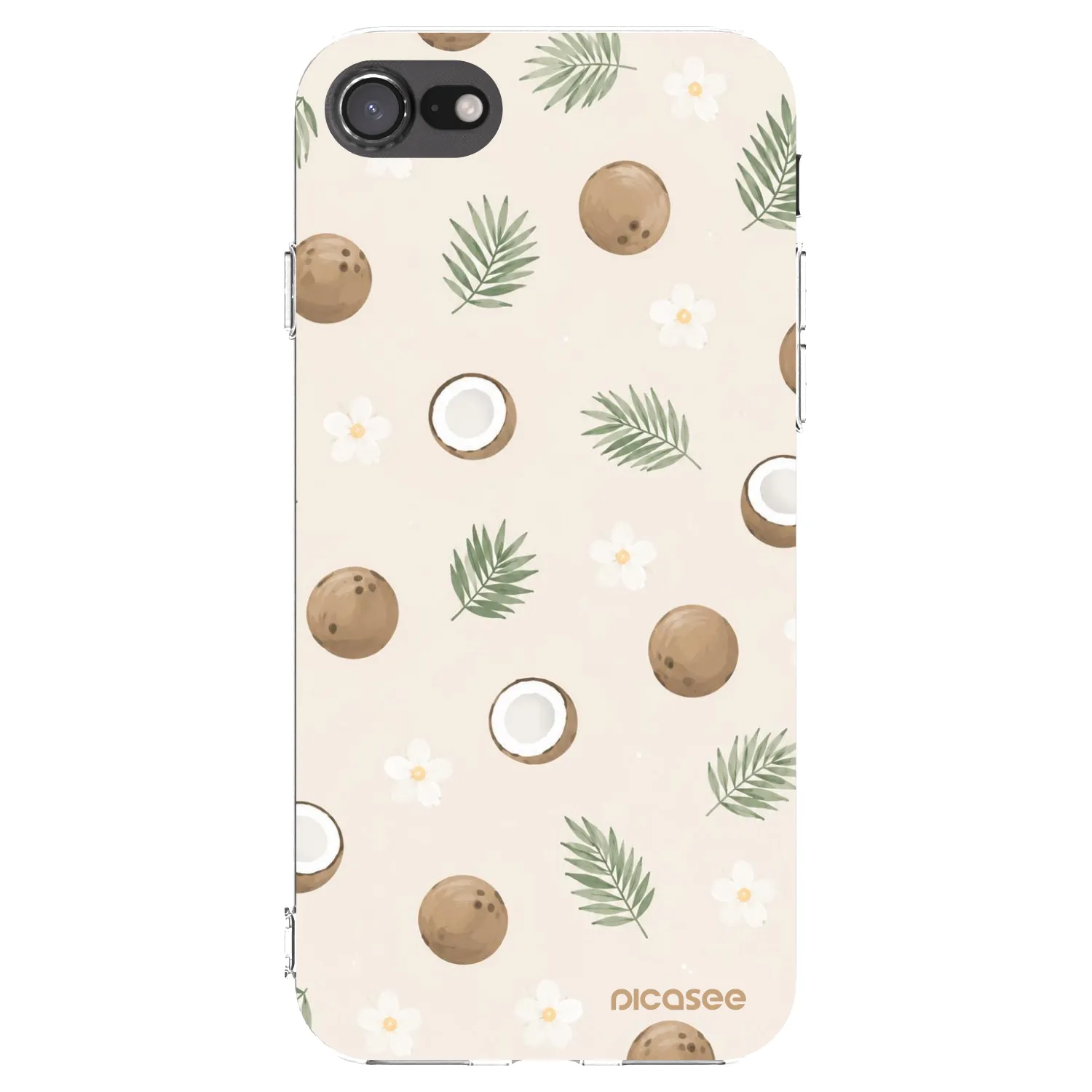 Picasee διαφανής θήκη σιλικόνης Apple iPhone 7 - Coconut Breeze