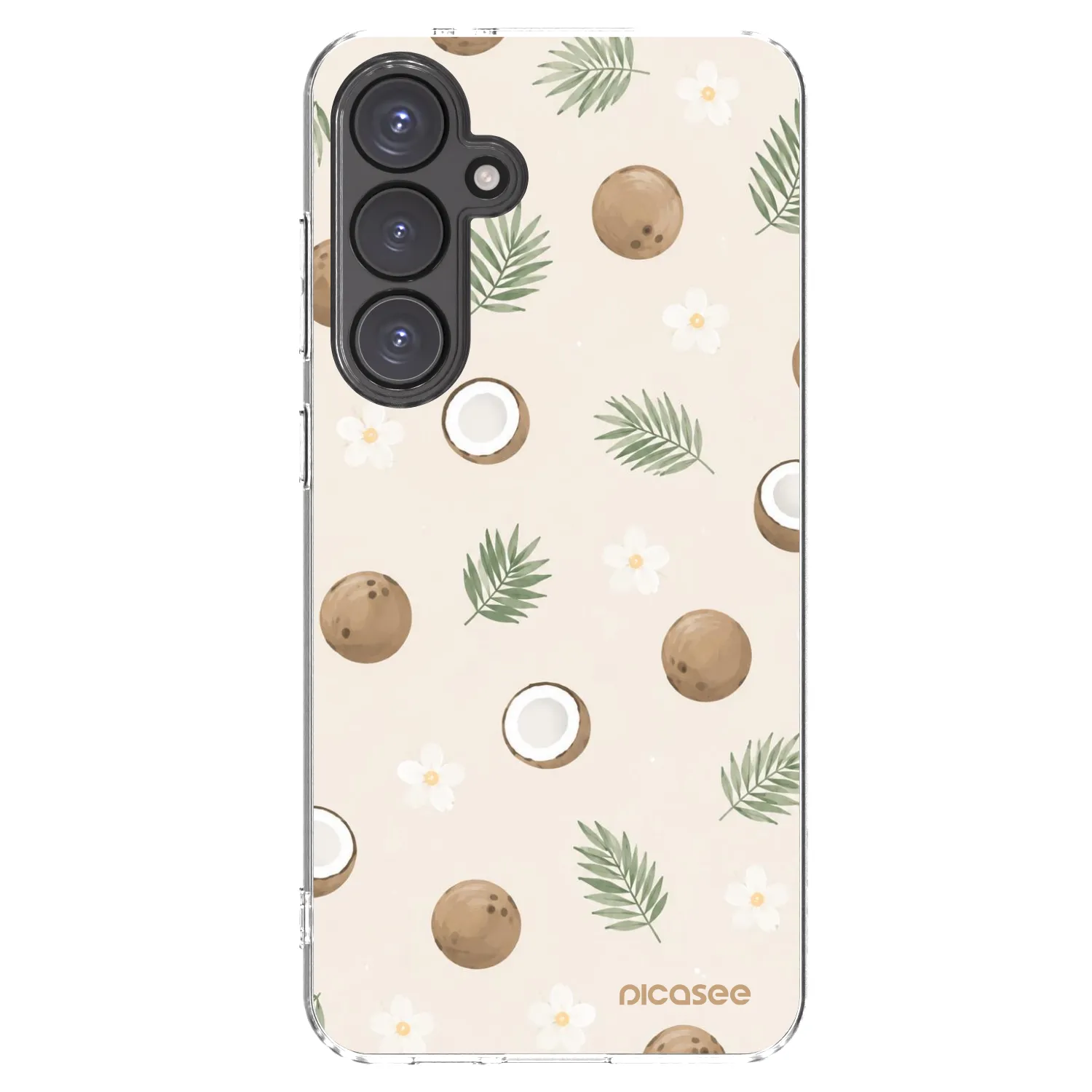 Picasee διαφανής θήκη σιλικόνης Samsung Galaxy S24 FE S721B - Coconut Breeze