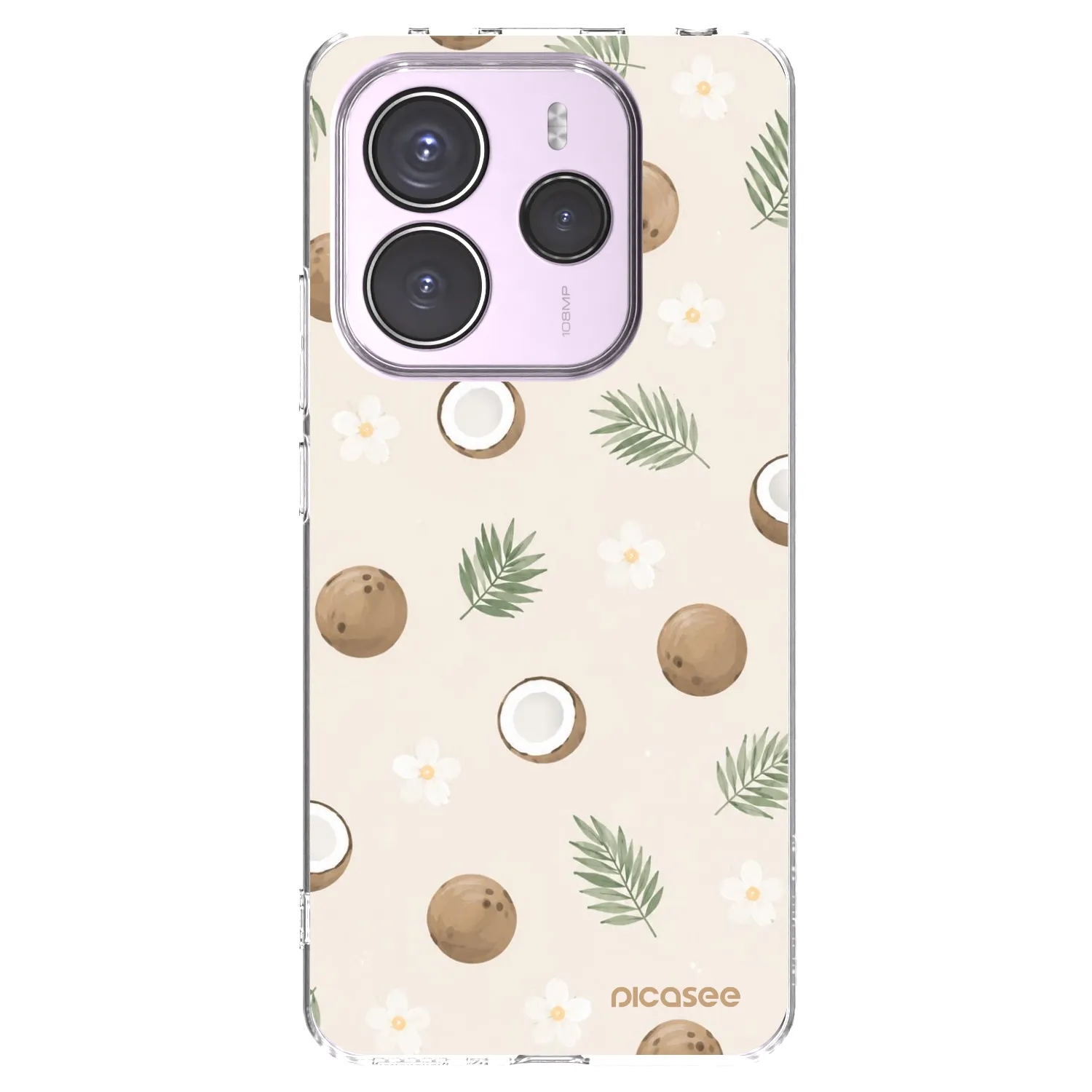 Picasee διαφανής θήκη σιλικόνης Xiaomi Redmi Note 14 5G - Coconut Breeze