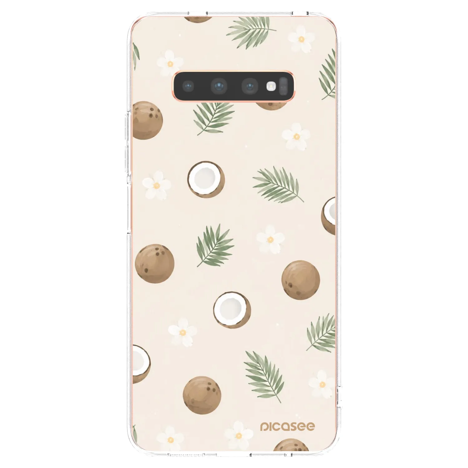 Picasee διαφανής θήκη σιλικόνης Samsung Galaxy S10 Plus G975 - Coconut Breeze