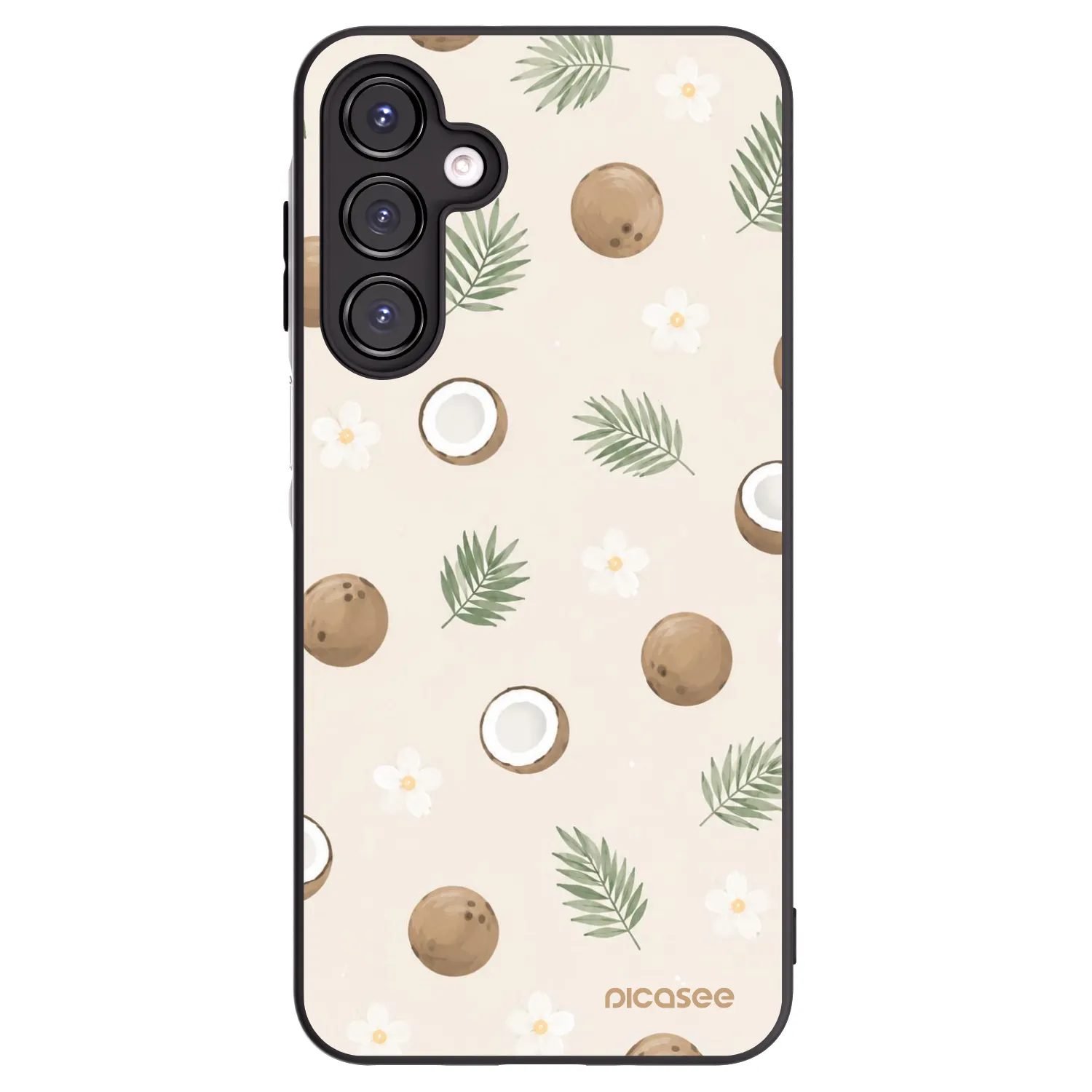 Picasee Μαύρη θήκη σιλικόνης για Samsung Galaxy A16 5G - Coconut Breeze