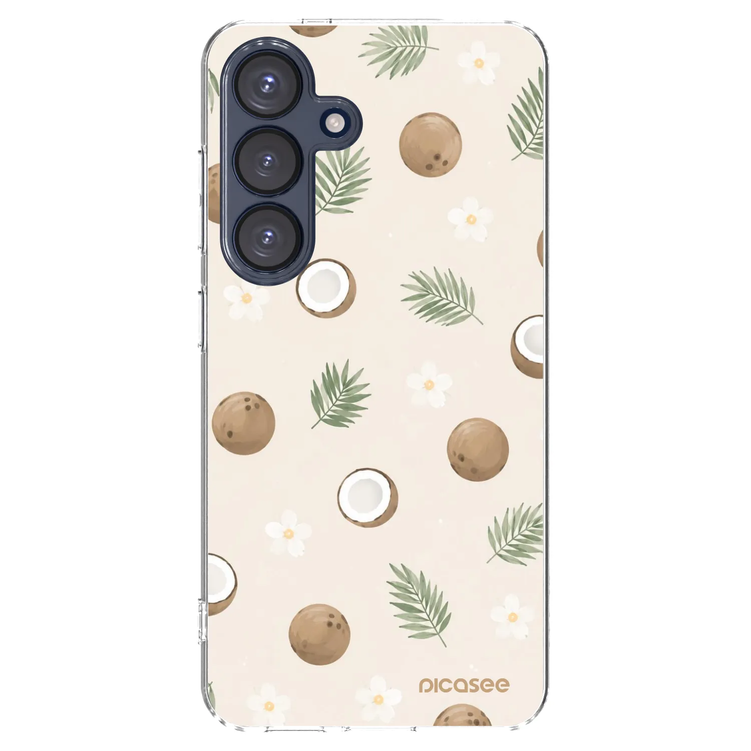 Picasee διαφανής θήκη σιλικόνης Samsung Galaxy S25 5G - Coconut Breeze
