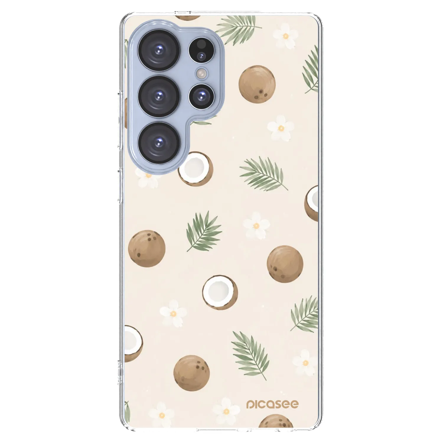Picasee διαφανής θήκη σιλικόνης Samsung Galaxy S25 Ultra 5G - Coconut Breeze