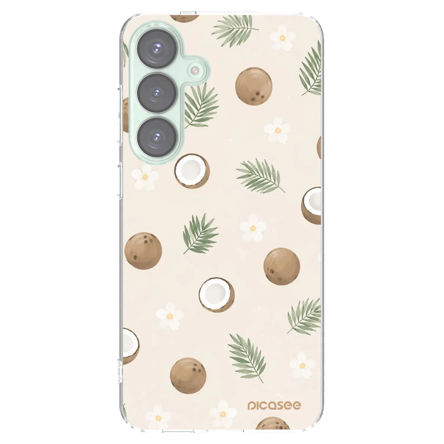Picasee διαφανής θήκη σιλικόνης Samsung Galaxy S25+ 5G - Coconut Breeze