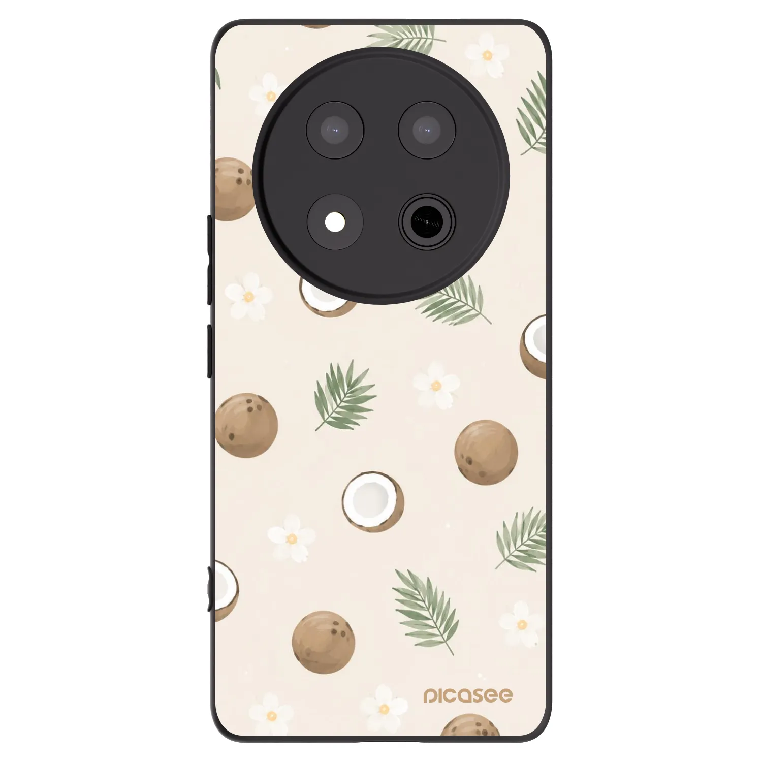 Picasee Μαύρη θήκη σιλικόνης για Honor Magic7 Lite 5G - Coconut Breeze