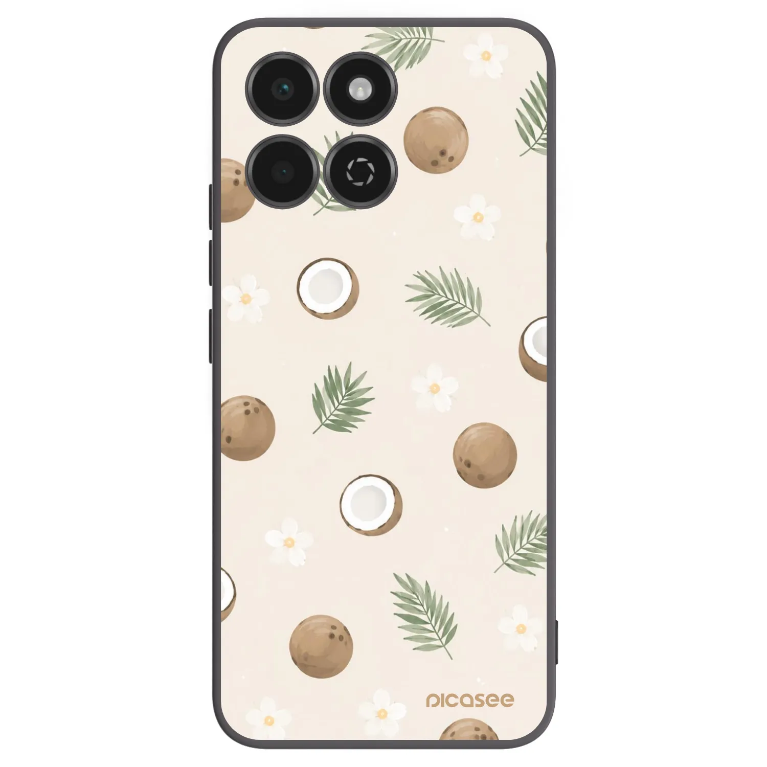 Picasee Μαύρη θήκη σιλικόνης για Honor 200 Smart 5G - Coconut Breeze