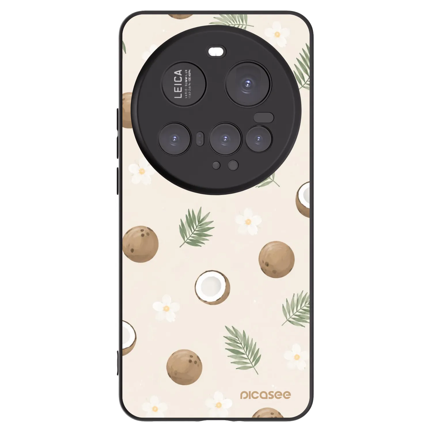 Picasee Μαύρη θήκη σιλικόνης για Xiaomi 15 Ultra - Coconut Breeze
