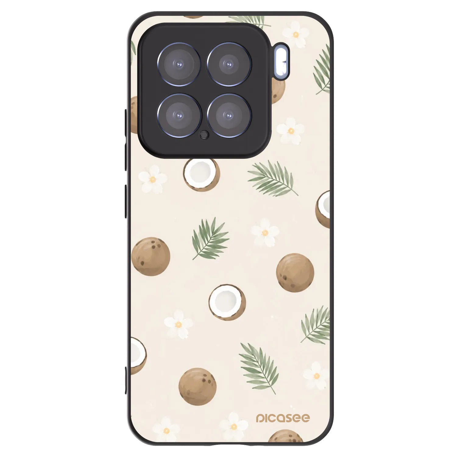 Picasee Μαύρη θήκη σιλικόνης για Xiaomi 15 - Coconut Breeze