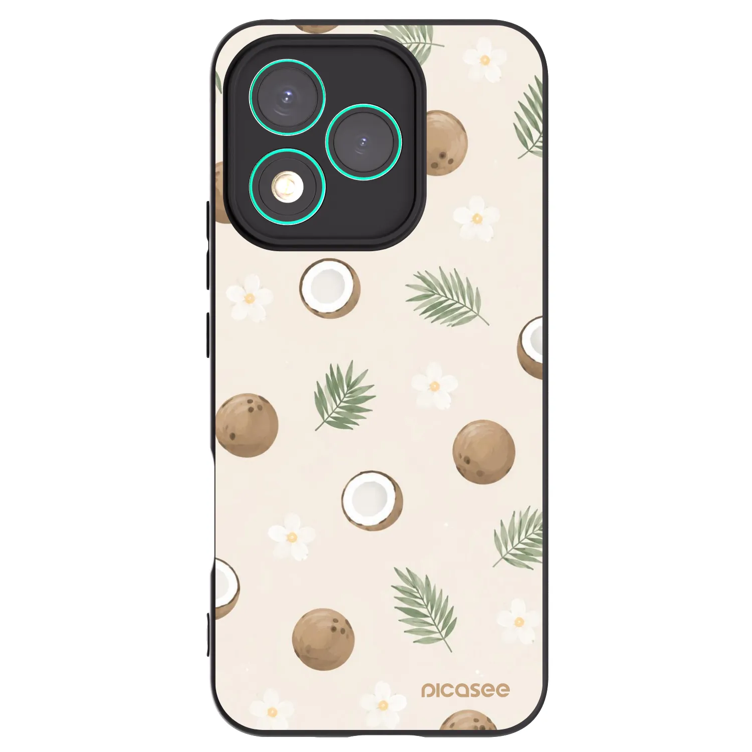 Picasee Μαύρη θήκη σιλικόνης για Honor 400 Lite 5G - Coconut Breeze