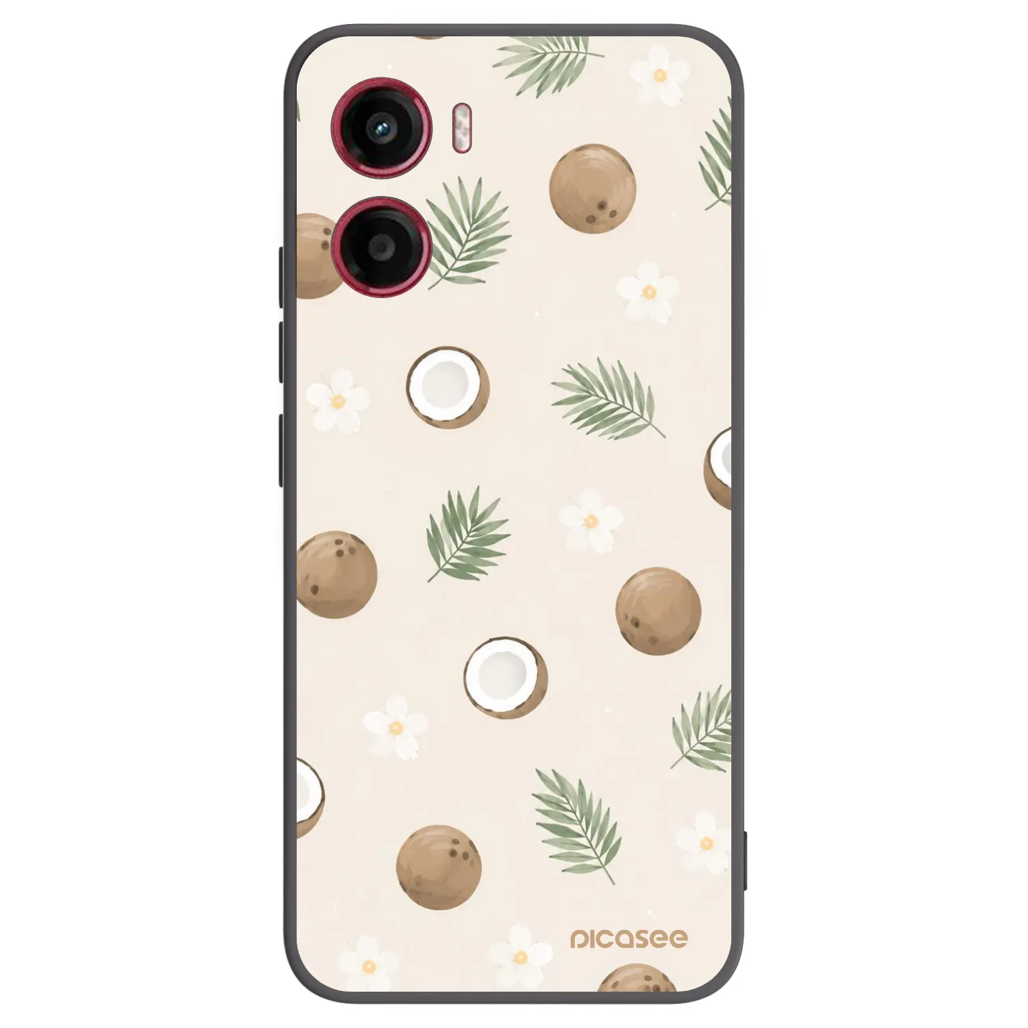 Picasee Μαύρη θήκη σιλικόνης για Motorola Moto G05 - Coconut Breeze