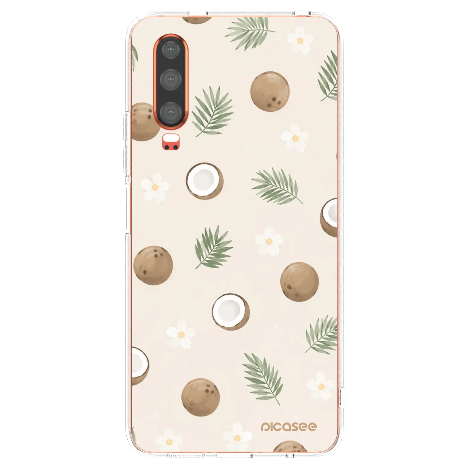 Picasee διαφανής θήκη σιλικόνης Huawei P30 - Coconut Breeze