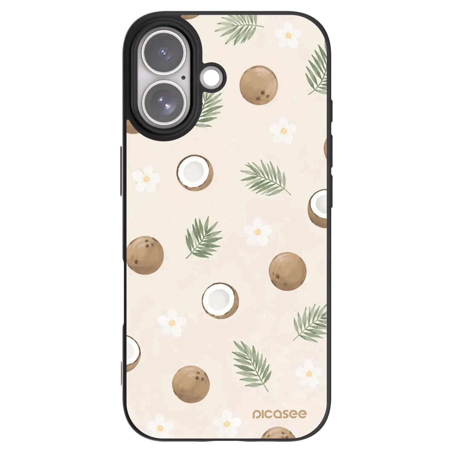 Picasee Μαύρη θήκη σιλικόνης για Apple iPhone 17 - Coconut Breeze