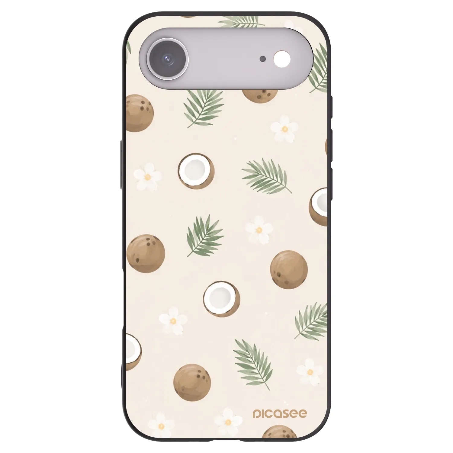 Picasee Μαύρη θήκη σιλικόνης για Apple iPhone Air - Coconut Breeze