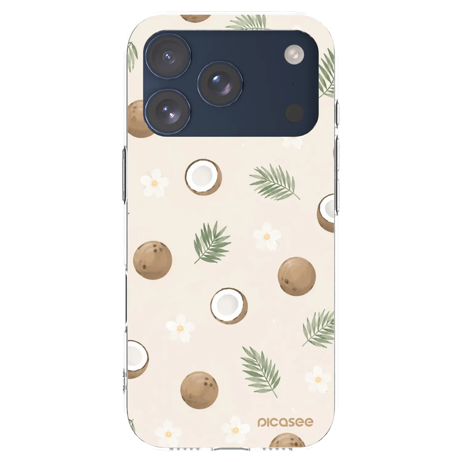 Picasee διαφανής θήκη σιλικόνης Apple iPhone 17 Pro - Coconut Breeze