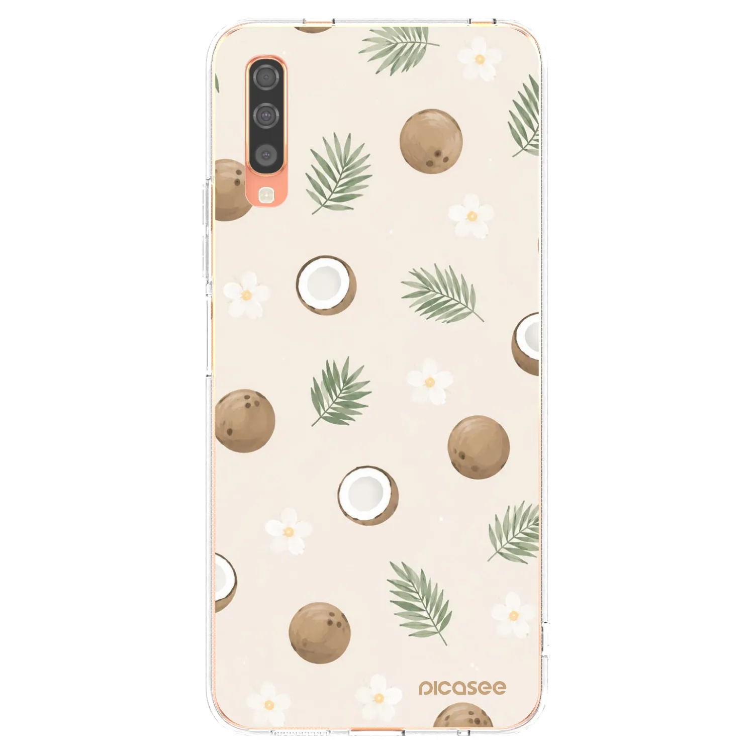 Picasee διαφανής θήκη σιλικόνης Samsung Galaxy A70 A705F - Coconut Breeze