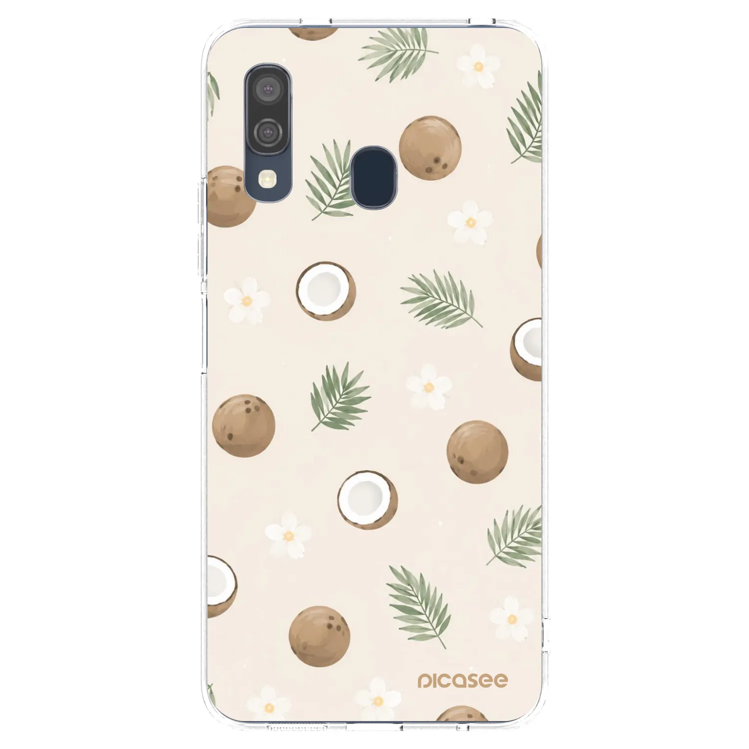 Picasee διαφανής θήκη σιλικόνης Samsung Galaxy A40 A405F - Coconut Breeze