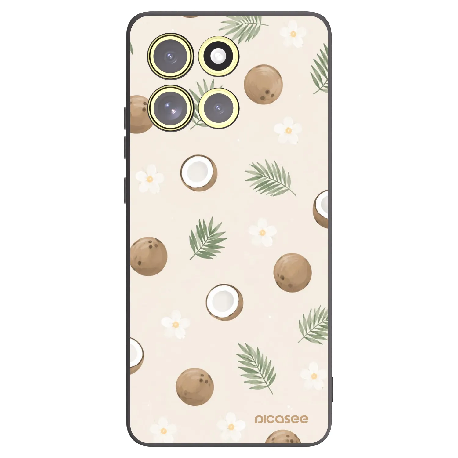 Picasee Μαύρη θήκη σιλικόνης για Motorola Moto G86 5G - Coconut Breeze