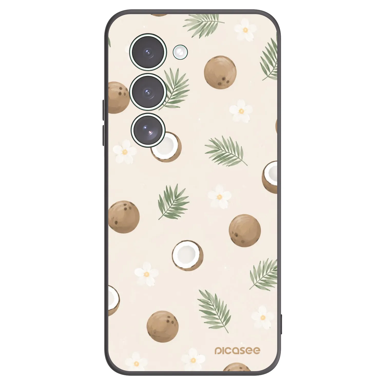 Picasee Μαύρη θήκη σιλικόνης για Xiaomi Redmi 15 5G - Coconut Breeze