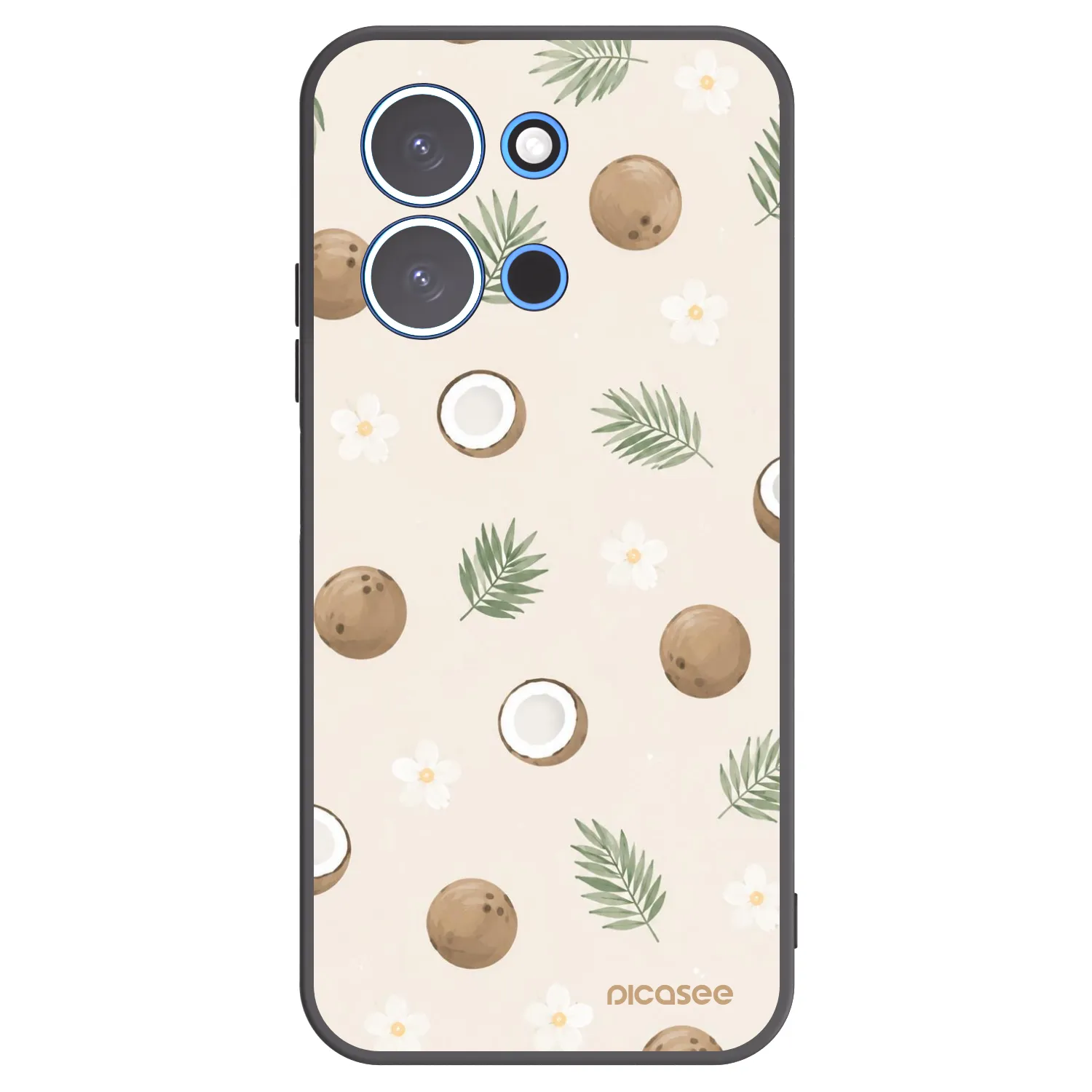 Picasee Μαύρη θήκη σιλικόνης για Xiaomi Redmi 15C 4G - Coconut Breeze
