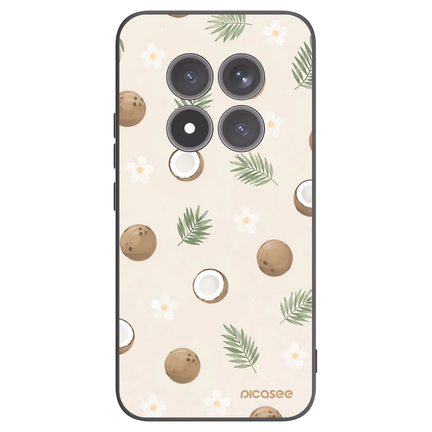 Picasee Μαύρη θήκη σιλικόνης για Xiaomi Redmi Note 15 Pro+ - Coconut Breeze