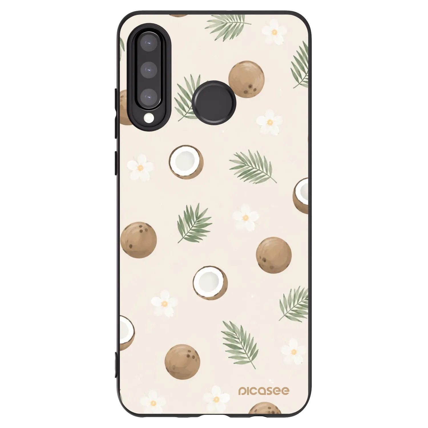 Picasee Μαύρη θήκη σιλικόνης για Huawei P30 Lite - Coconut Breeze