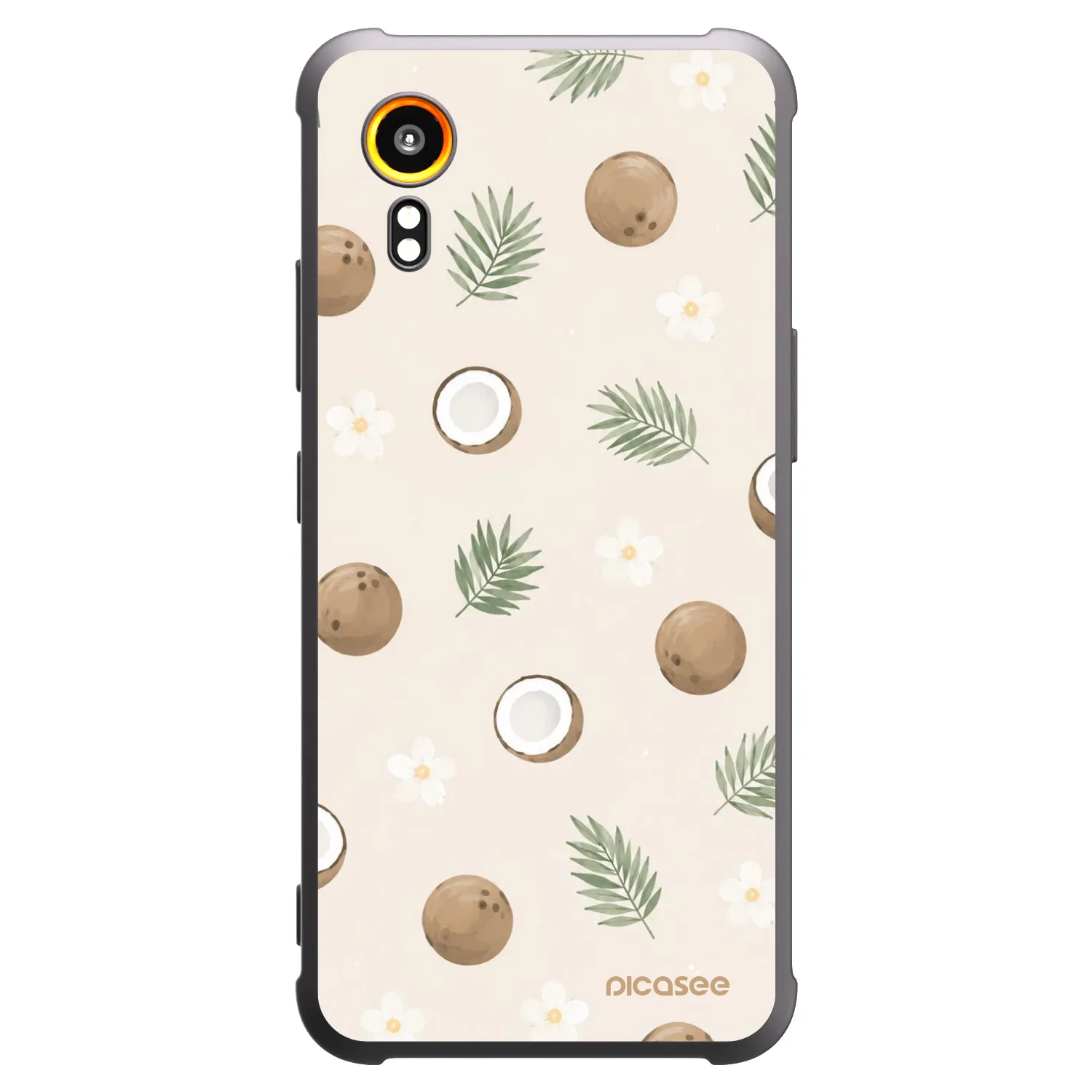 Picasee Μαύρη θήκη σιλικόνης για Samsung Galaxy Xcover 7 - Coconut Breeze
