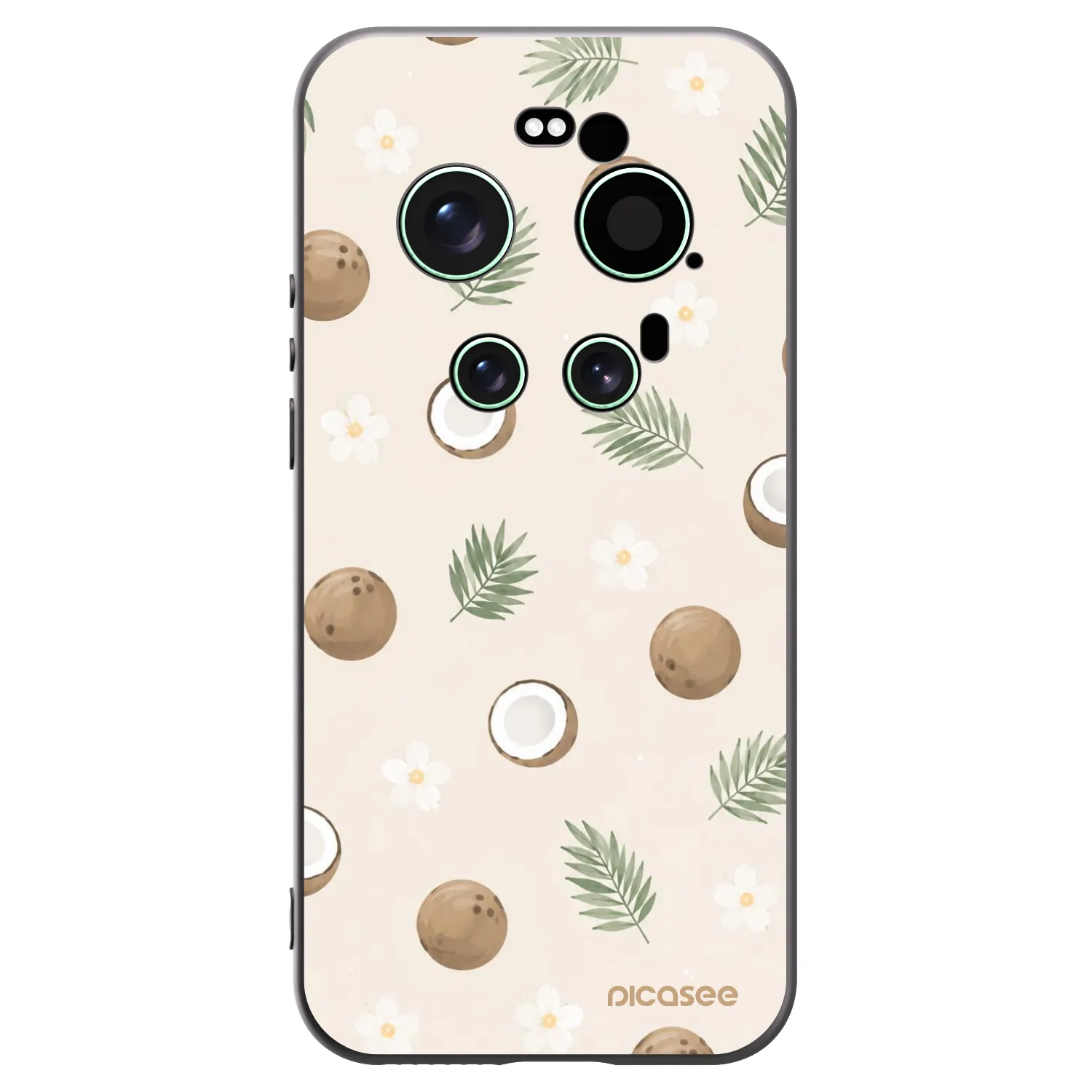 Picasee Μαύρη θήκη σιλικόνης για Xiaomi 17 Ultra - Coconut Breeze