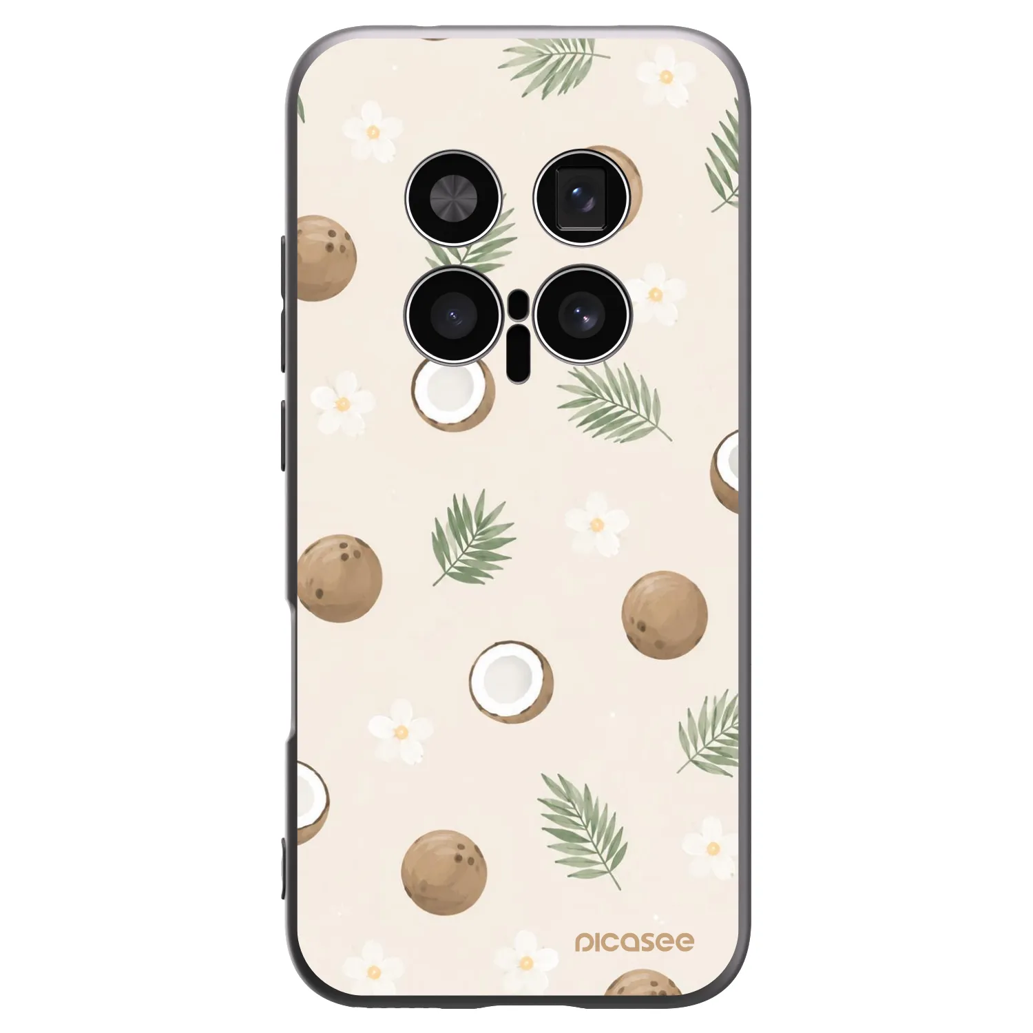 Picasee Μαύρη θήκη σιλικόνης για Honor Magic8 Pro 5G - Coconut Breeze