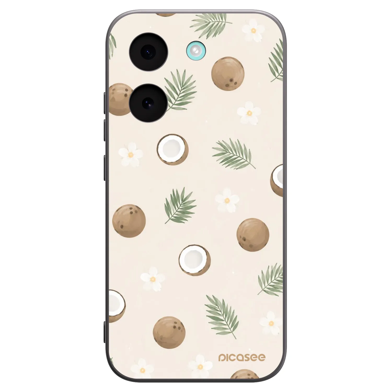 Picasee Μαύρη θήκη σιλικόνης για Xiaomi Poco X8 Pro - Coconut Breeze