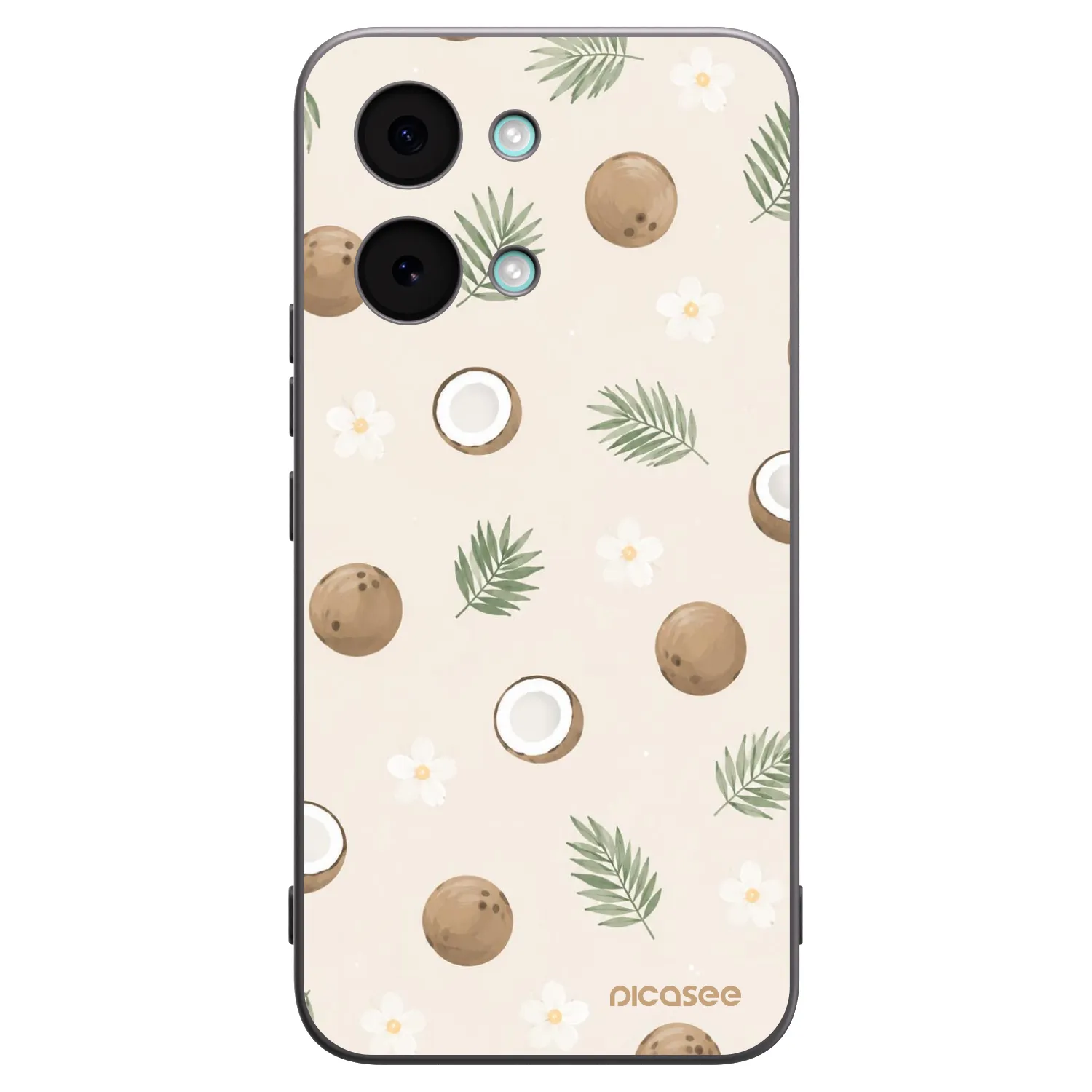Picasee Μαύρη θήκη σιλικόνης για Xiaomi Poco X8 Pro Max - Coconut Breeze