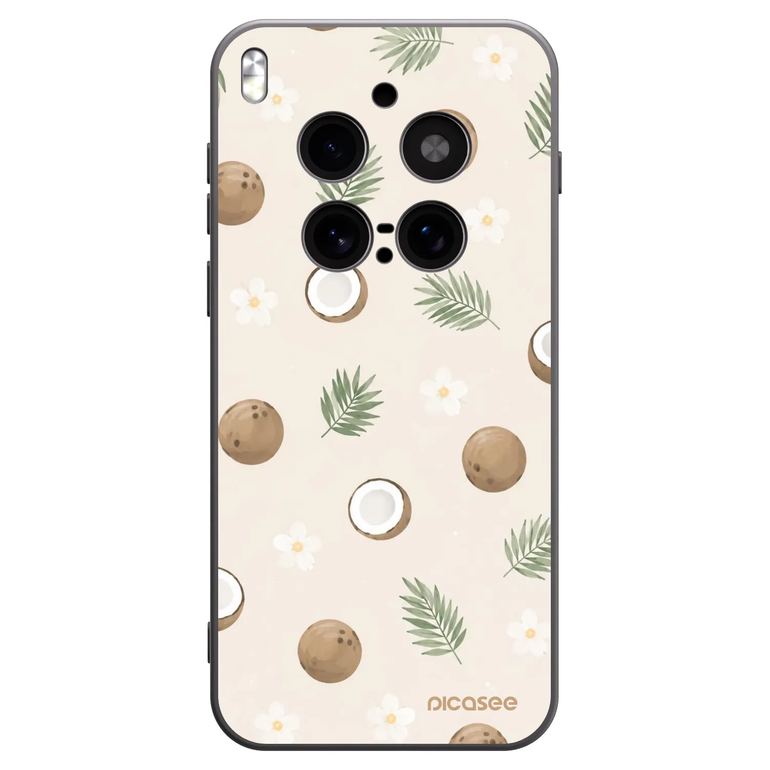 Picasee Μαύρη θήκη σιλικόνης για Vivo X300 Pro - Coconut Breeze
