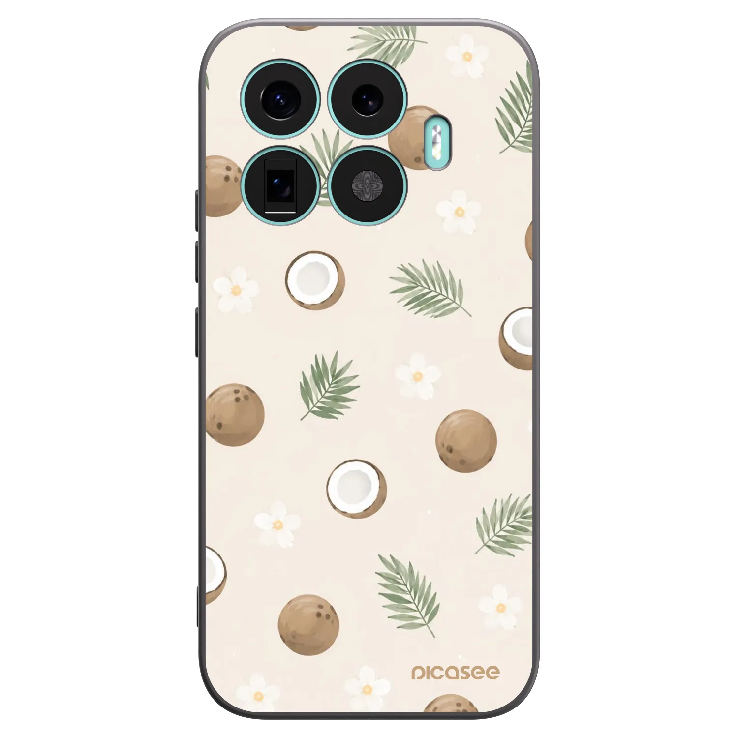 Picasee Μαύρη θήκη σιλικόνης για Xiaomi 17T - Coconut Breeze