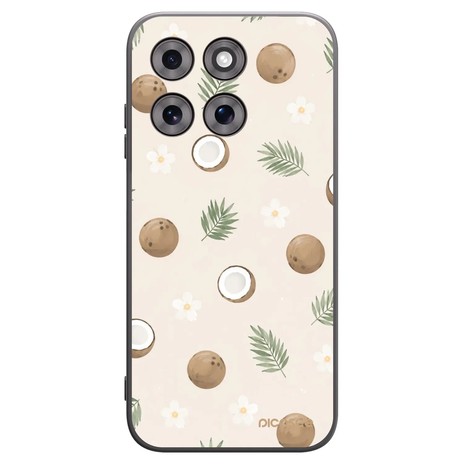 Picasee Μαύρη θήκη σιλικόνης για Motorola Moto G77 - Coconut Breeze