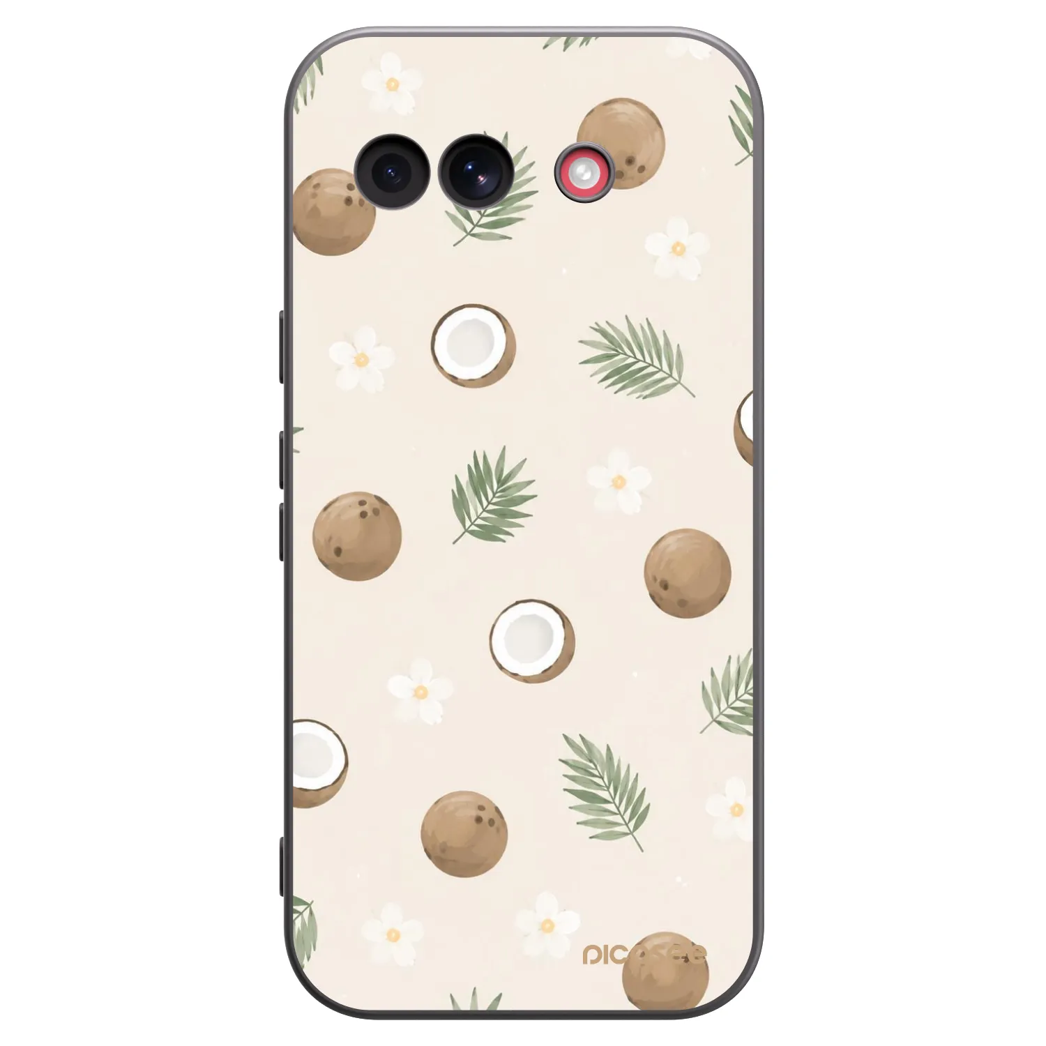Picasee Μαύρη θήκη σιλικόνης για Google Pixel 10a - Coconut Breeze