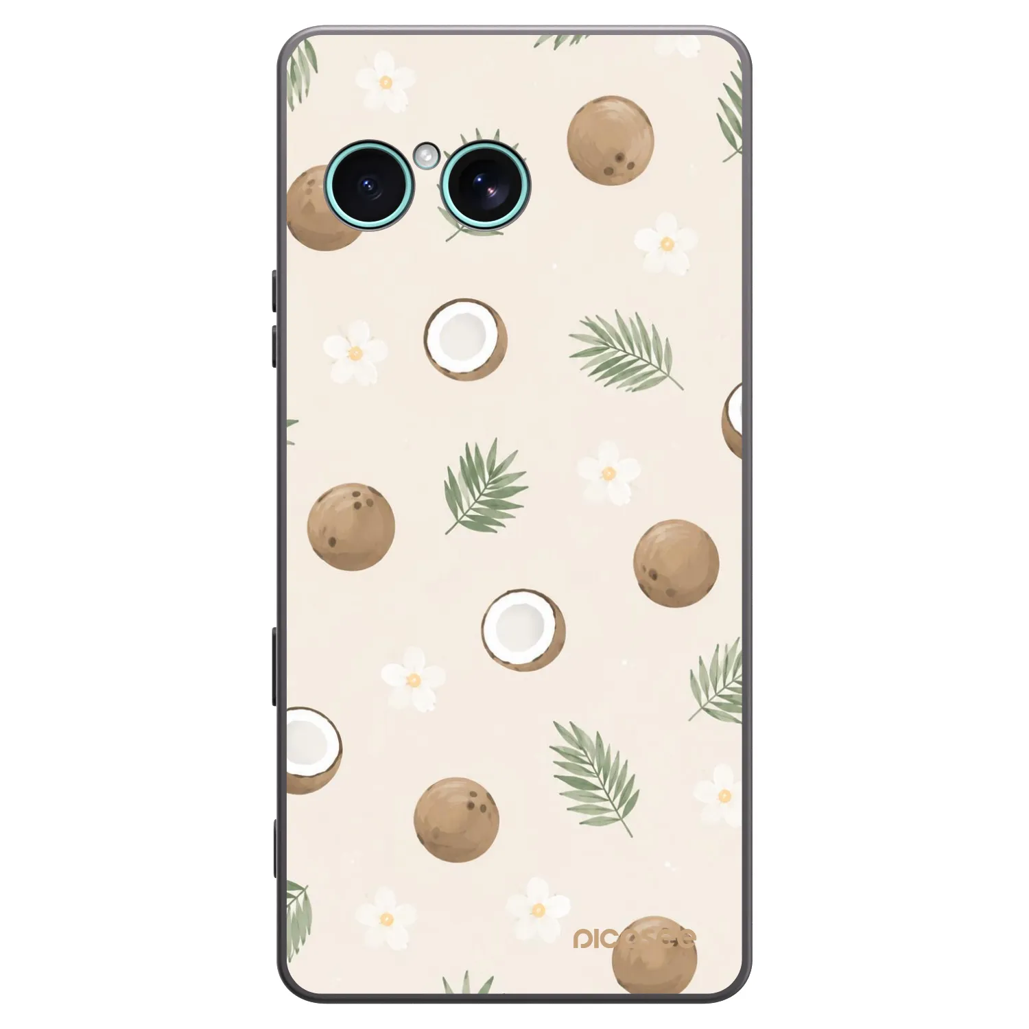 Picasee Μαύρη θήκη σιλικόνης για Sony Xperia 10 VII - Coconut Breeze