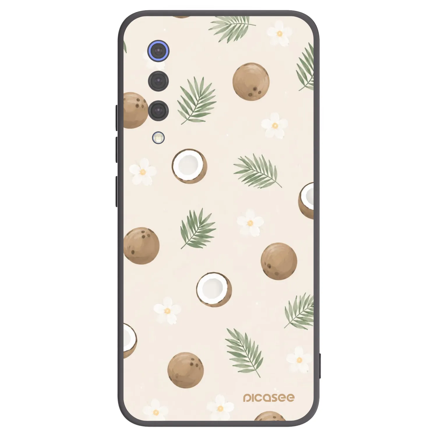 Picasee Μαύρη θήκη σιλικόνης για Xiaomi Mi 9 SE - Coconut Breeze