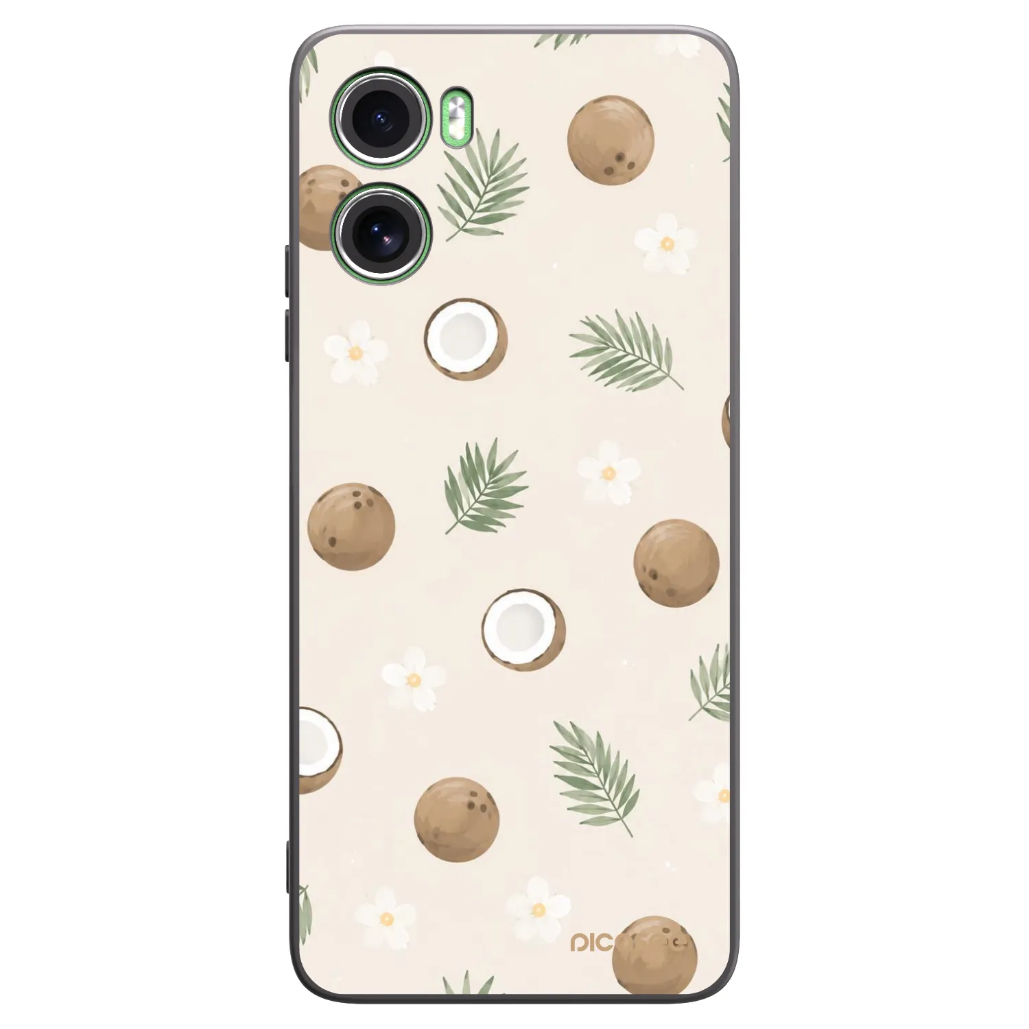 Picasee Μαύρη θήκη σιλικόνης για Motorola Moto G06 - Coconut Breeze