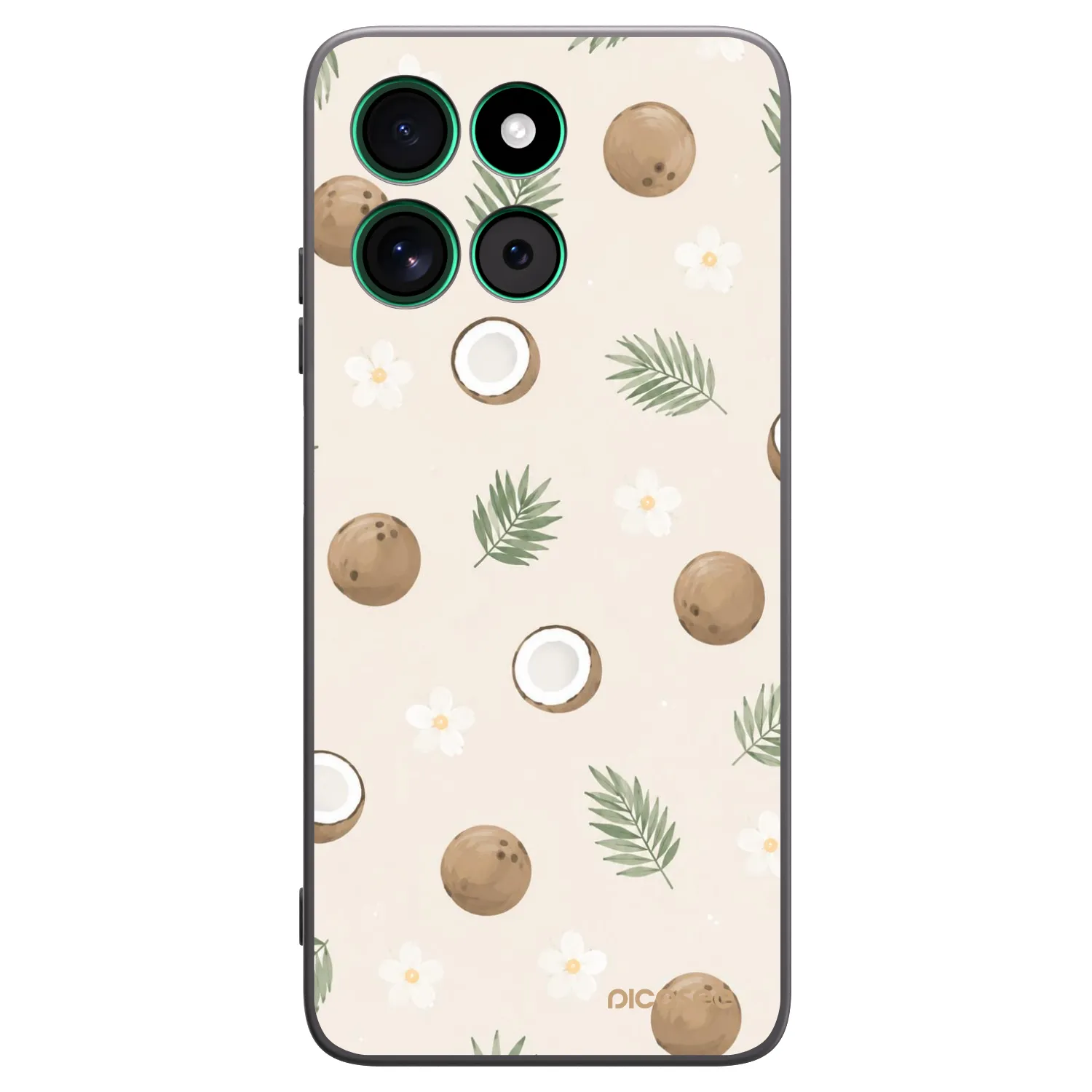 Picasee Μαύρη θήκη σιλικόνης για Motorola Moto G57 Power - Coconut Breeze