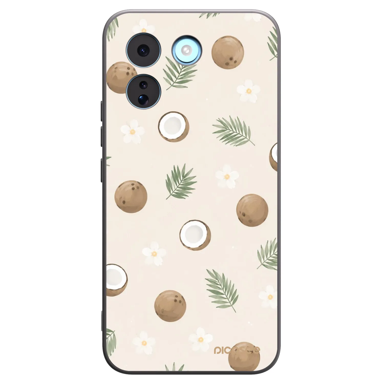 Picasee Μαύρη θήκη σιλικόνης για Xiaomi Redmi Note 17 Pro MAX 5G - Coconut Breeze