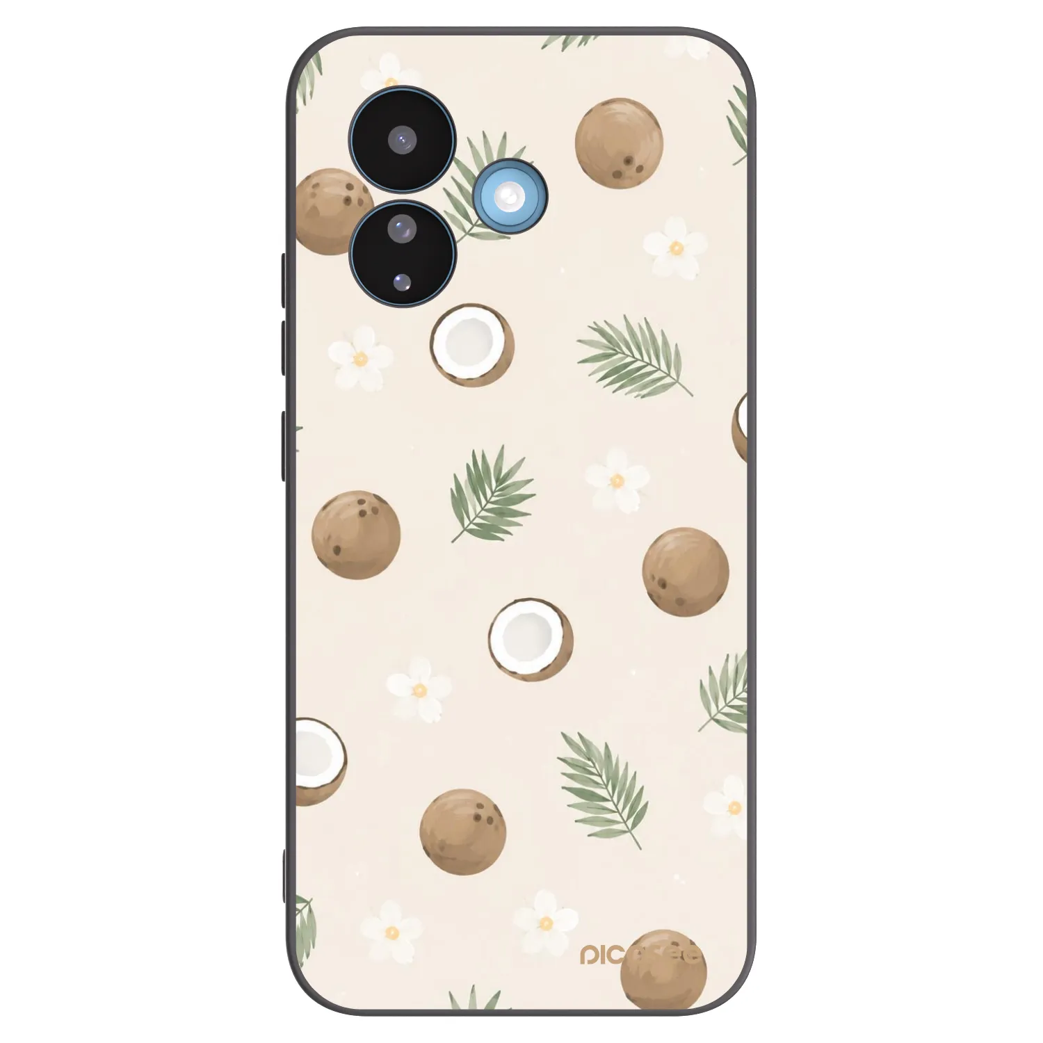 Picasee Μαύρη θήκη σιλικόνης για Xiaomi Redmi Note 17 Pro 5G - Coconut Breeze