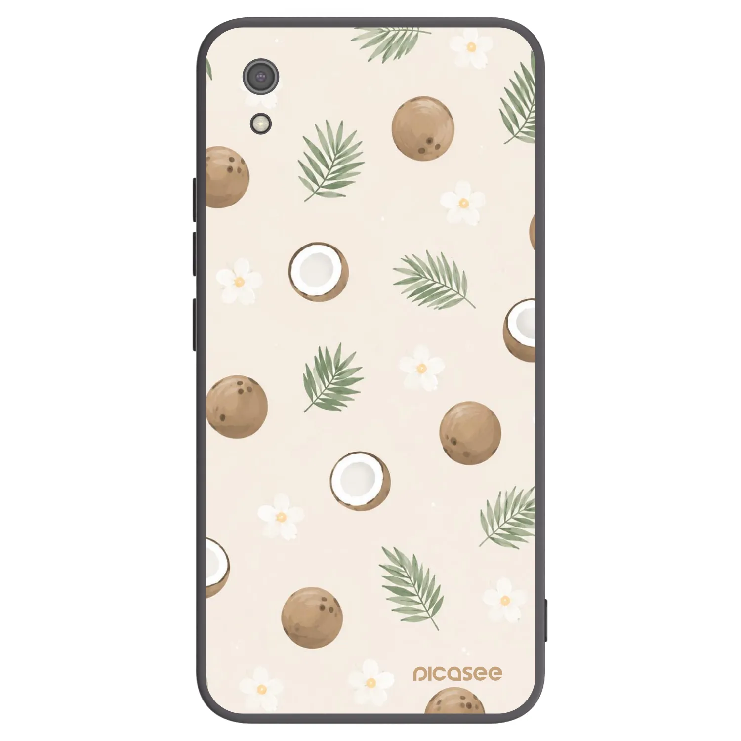 Picasee Μαύρη θήκη σιλικόνης για Xiaomi Redmi 7A - Coconut Breeze