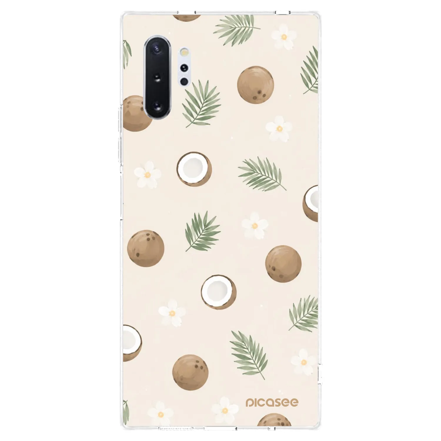 Picasee διαφανής θήκη σιλικόνης Samsung Galaxy Note 10+ N975F - Coconut Breeze