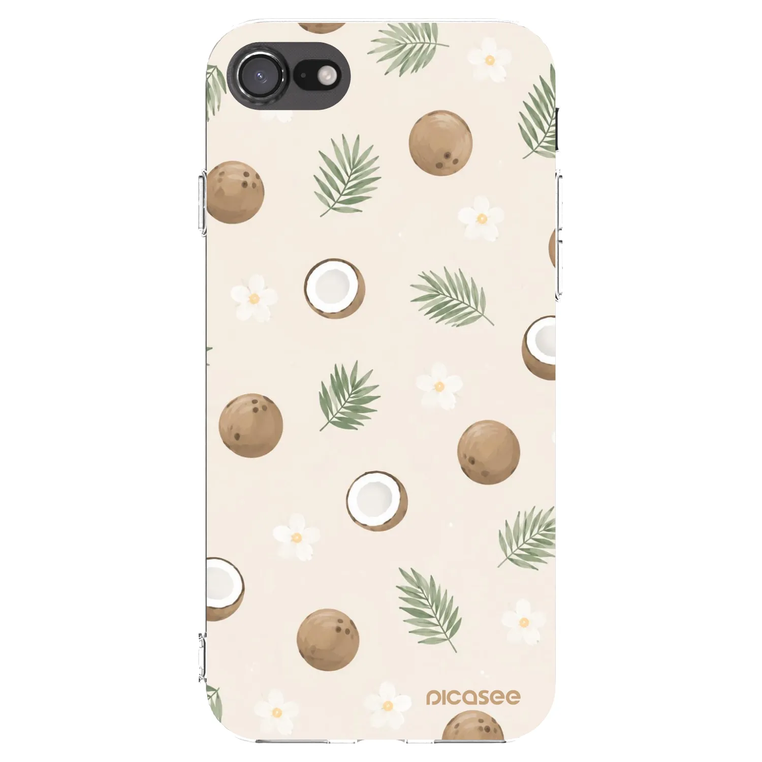 Picasee διαφανής θήκη σιλικόνης Apple iPhone 8 - Coconut Breeze