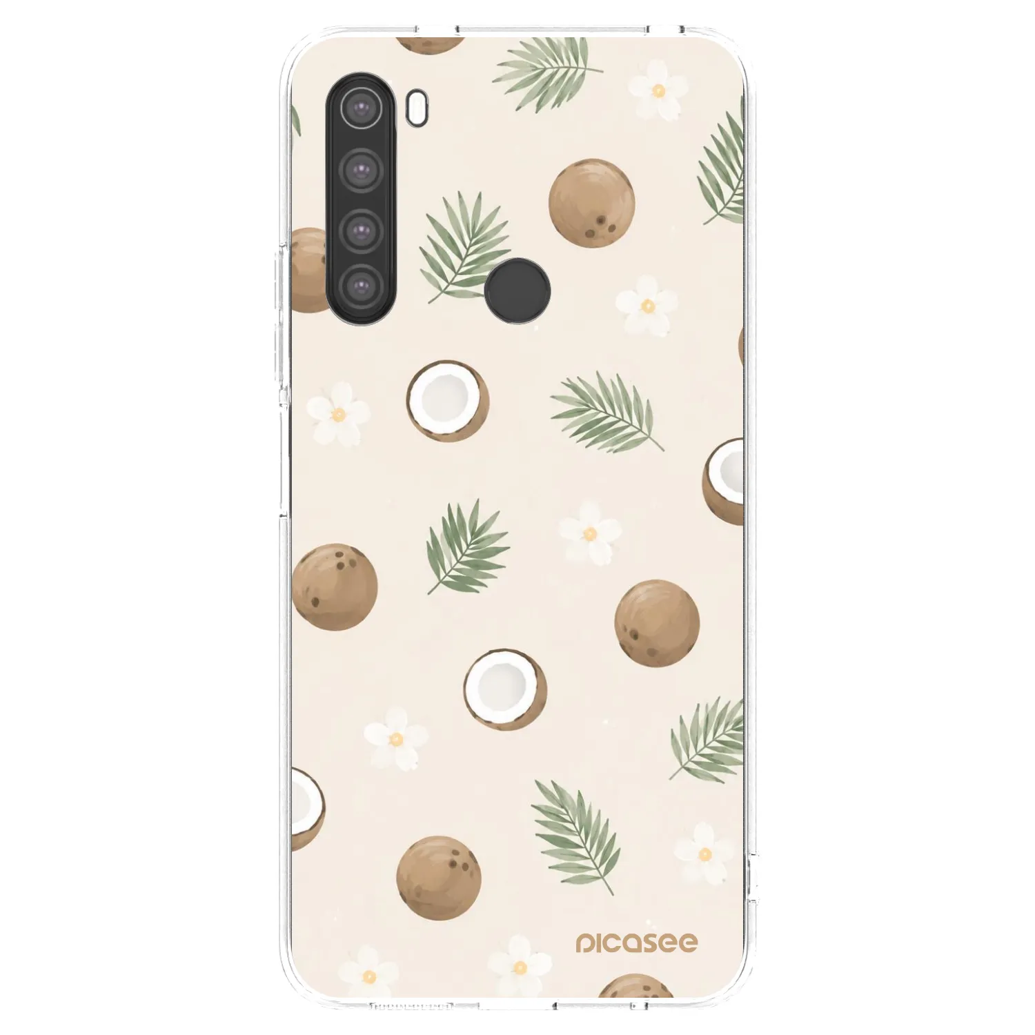 Picasee διαφανής θήκη σιλικόνης Xiaomi Redmi Note 8 - Coconut Breeze
