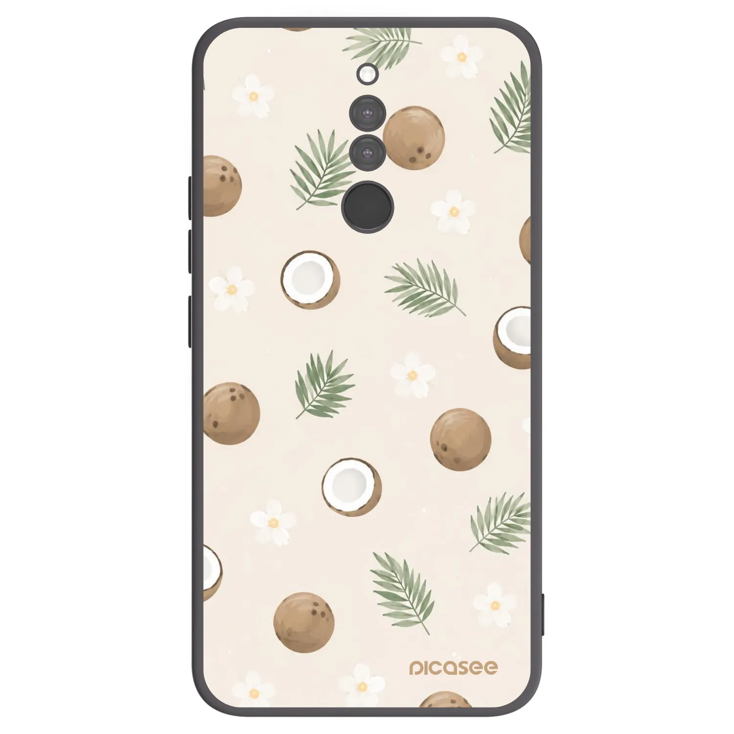 Picasee Μαύρη θήκη σιλικόνης για Xiaomi Redmi 8 - Coconut Breeze
